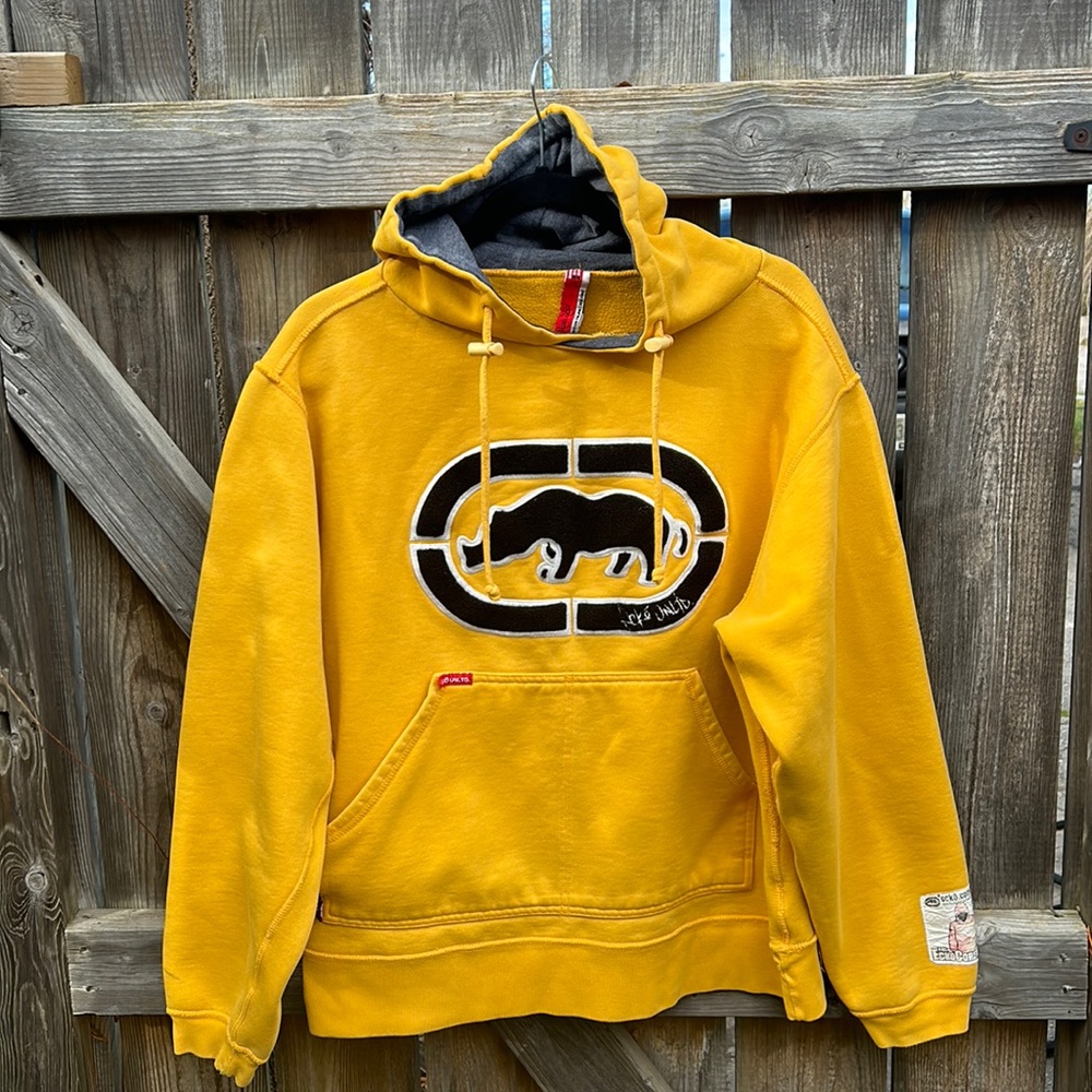 Y2K yellow ecko hoody